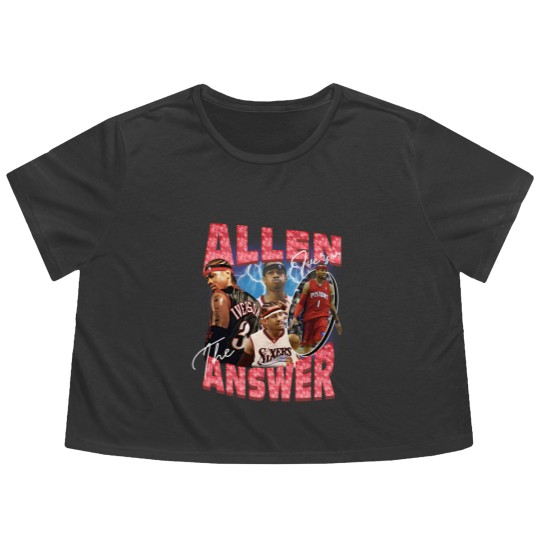 Discover Allen Iverson Vintage Unisex Flowy Cropped Tees, Vintage Allen Iverson Flowy Cropped Tees