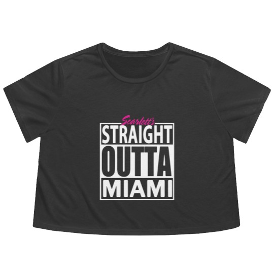 Discover Straight Outta Miami Flowy Cropped Tees