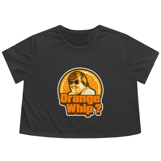 Discover Orange Whip Flowy Cropped Tees