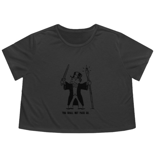 Discover You Shall Not Pass Go Flowy Cropped Tees