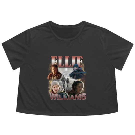 Discover Ellie Williams Flowy Cropped Tees, Bella Ramsey TLOU Flowy Cropped Tees, Joel and Ellie TLOU Flowy Cropped Tees, Narco Pedro Pascal Fans
