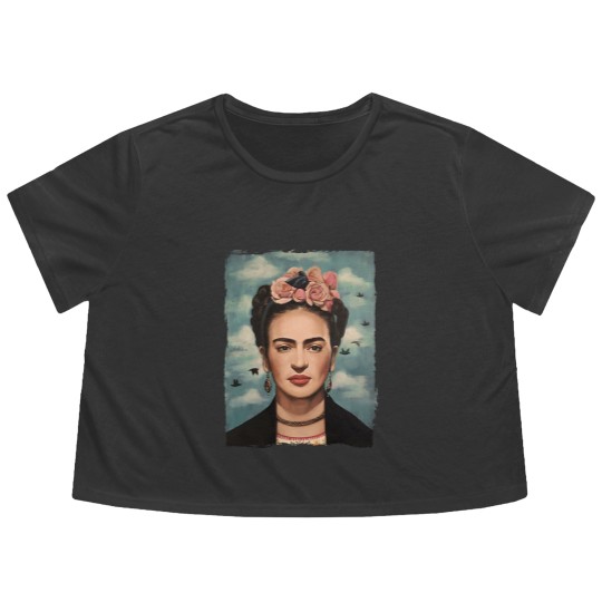 Discover frida khalo Flowy Cropped Tees