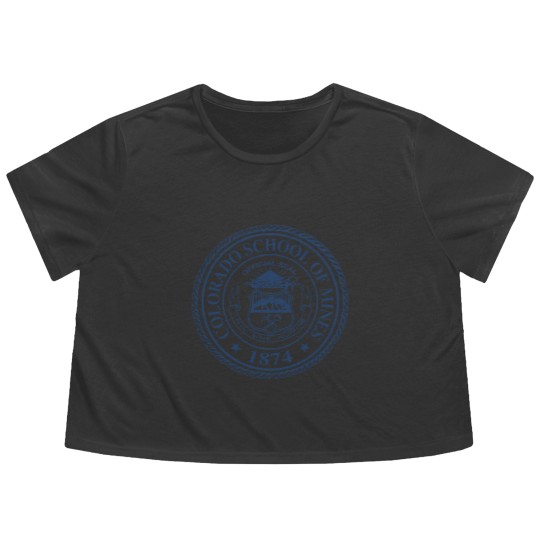 Discover Colorado School of Mines Sticker Flowy Cropped Tees