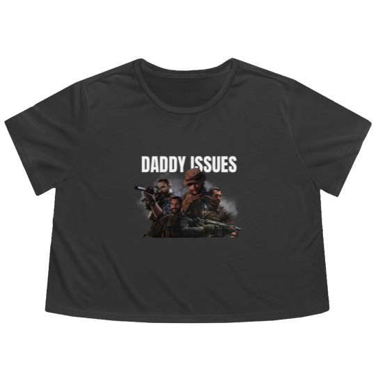 Discover Captain Price Daddy Issues Call of Duty Flowy Cropped Tees