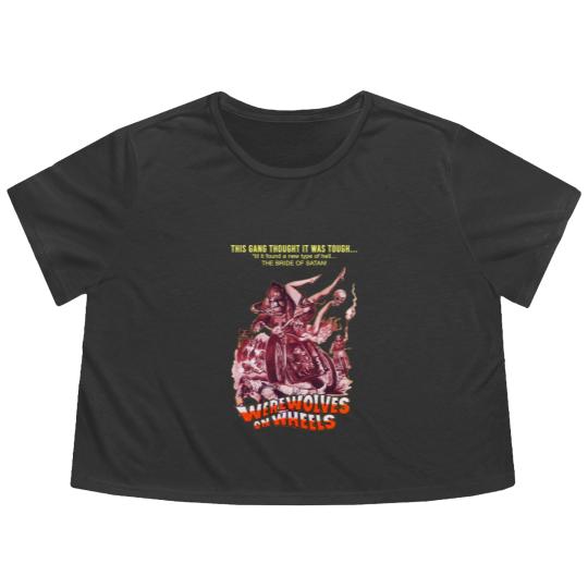 Discover Werewolves on Wheels Mens Horror Flowy Cropped Tees