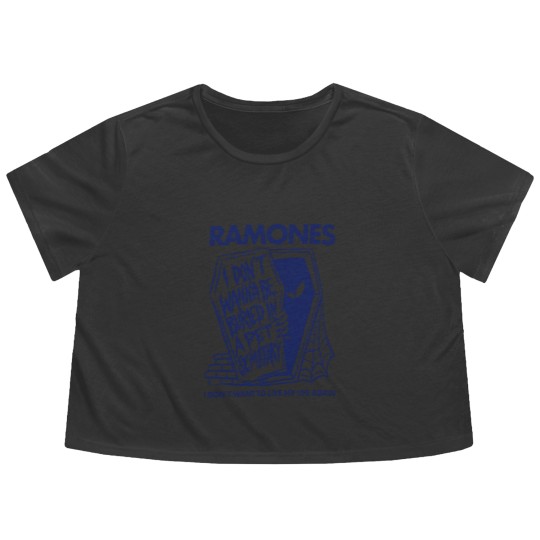 Discover Ramones Flowy Cropped Tees, Ramones Flowy Cropped Tees