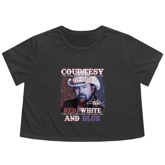 Discover Toby Keith Courtesy Of The Red White And Blue Flowy Cropped Tees
