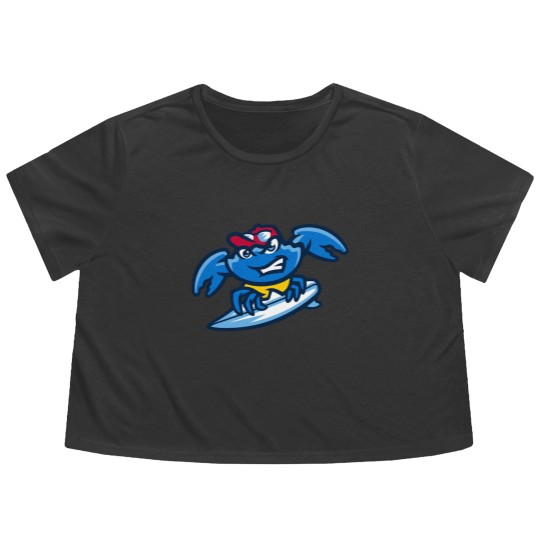 Discover Jersey Shore Blue Claws Flowy Cropped Tees