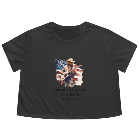 Discover Toby Keith American soldier Flowy Cropped Tees
