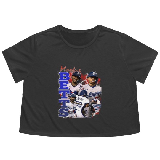 Discover Vintage Mookie Betts Flowy Cropped Tees