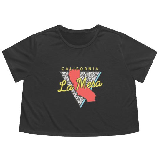 Discover La Mesa California Triangle - La Mesa - Flowy Cropped Tees