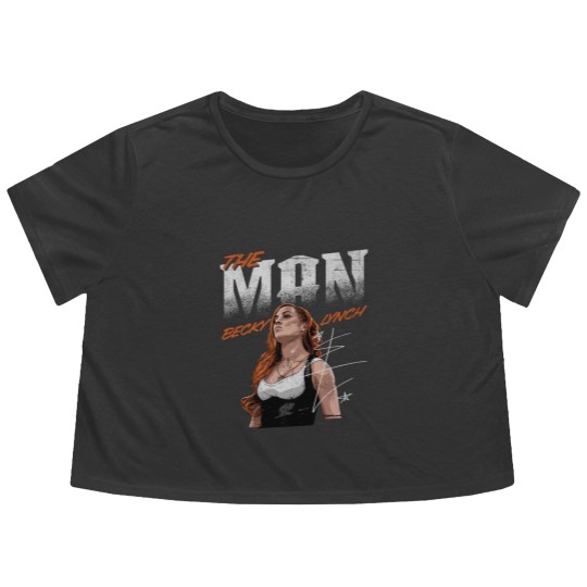 Discover Becky Lynch The Man Flowy Cropped Tees