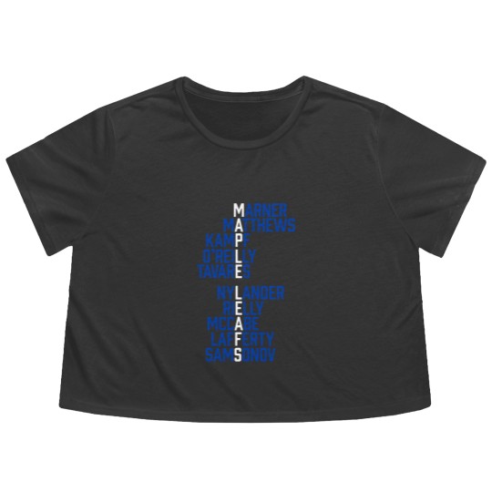 Discover Maple Leafs Wordle 2023 Maple Leafs Wordle 2023 Flowy Cropped Tees