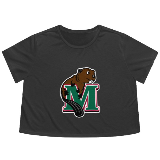 Discover The Minot State Beavers Flowy Cropped Tees