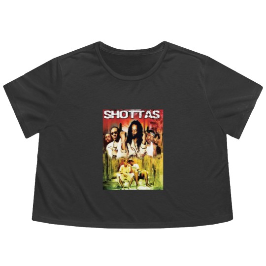 Discover Shottas Jamaican Crime Gangsta Movie Flowy Cropped Tees