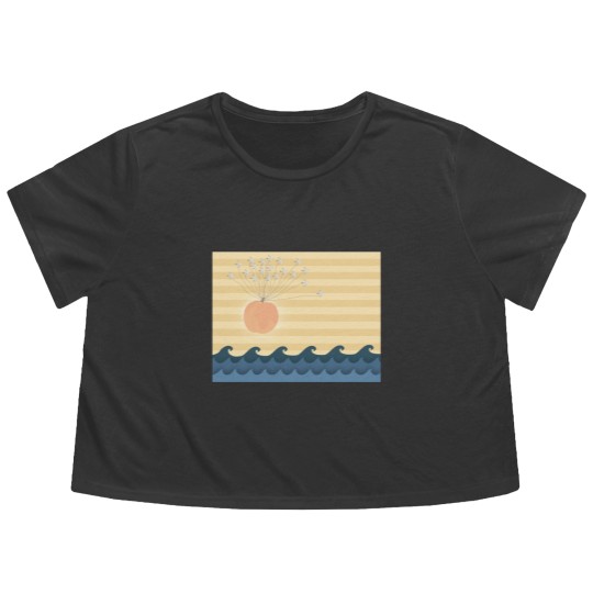 Discover James  the Giant Peach Flowy Cropped Tees