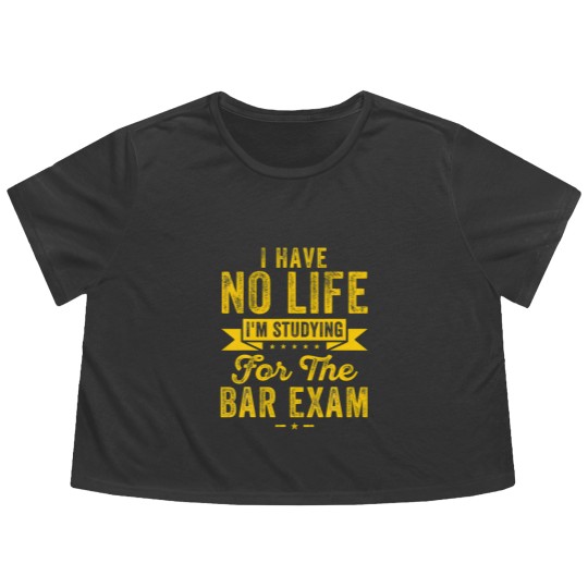 Discover Bar Exam Funny Law School Graduation Women Men Law Flowy Cropped Tees