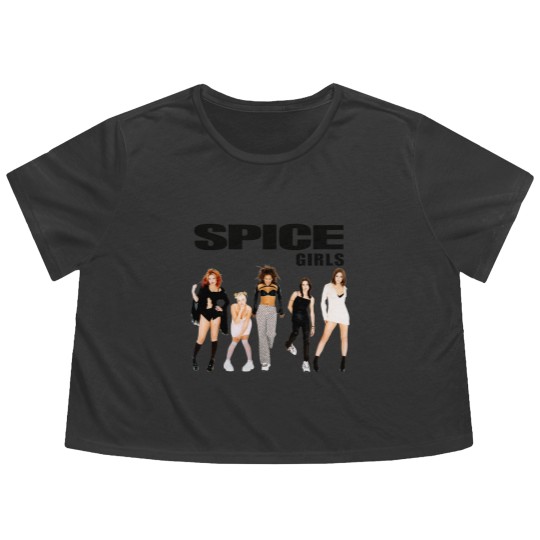 Discover The Spice Girls Photo Poses Flowy Cropped Tees Flowy Cropped Tees Mens Unisex, Vintage Spice Girls Flowy Cropped Tees