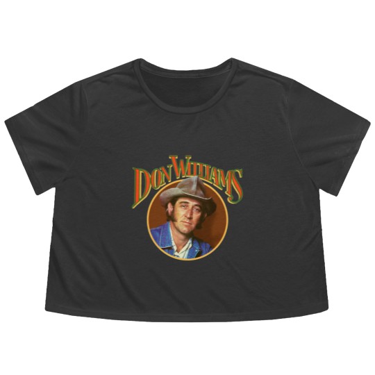 Discover Don Williams Retro Vintage Flowy Cropped Tees, Don Williams Flowy Cropped Tees