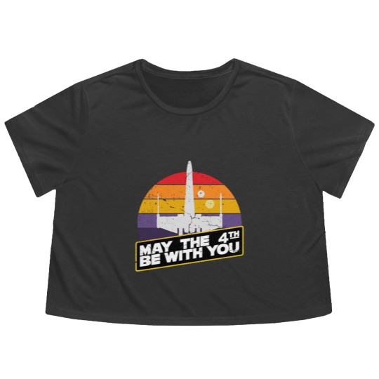Discover May the 4th be with you, my the fourth be with you Flowy Cropped Tees