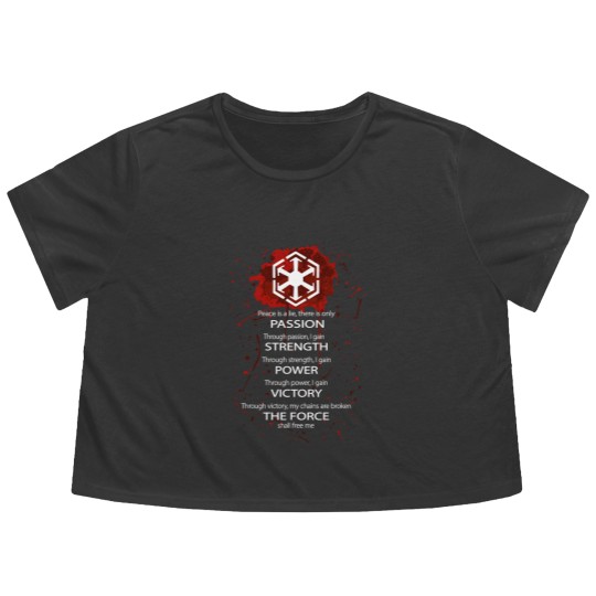Discover Sith Code Flowy Cropped Tees