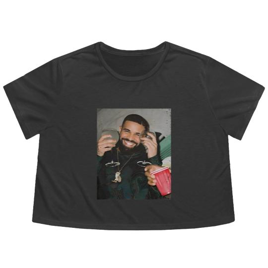Discover Vintage Drake Flowy Cropped Tees, Drake Flowy Cropped Tees, Drake Merch