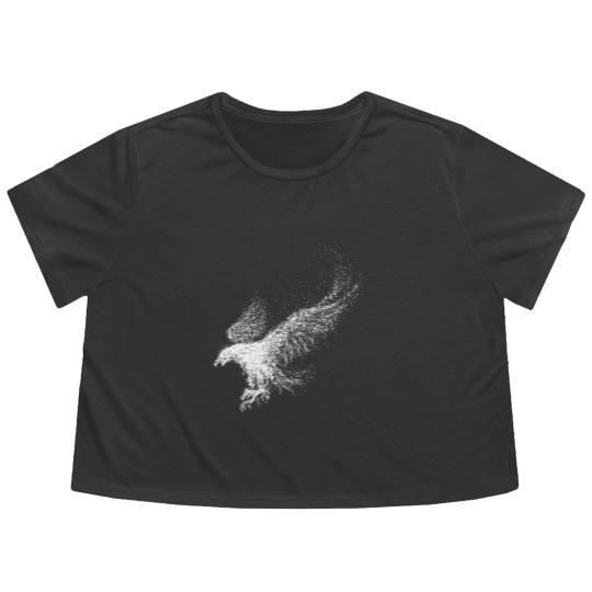 Discover Eagle Flowy Cropped Tees, Eagle lover Flowy Cropped Tees, Gift for Eagle lover
