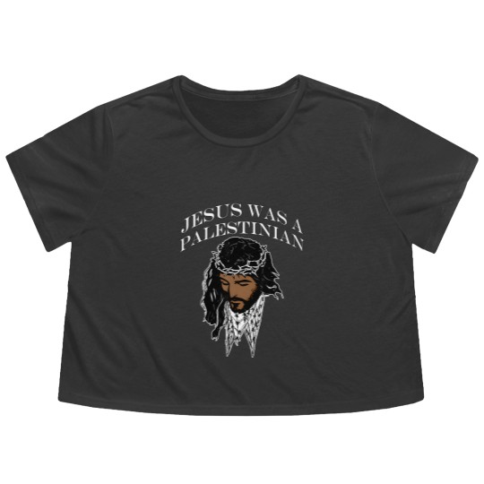 Discover jesus was a palestinian jesus keffiyeh palestine christian t Flowy Cropped Tees