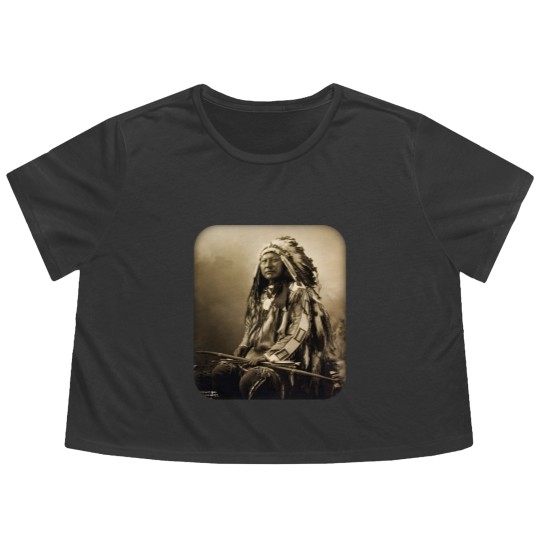 Discover Chief Spotted Elk Lakota Sioux Native American Indian - Native American - Flowy Cropped Tees