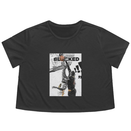 Discover LeBron James Chasedown Block Andre Iguodala Flowy Cropped Tees