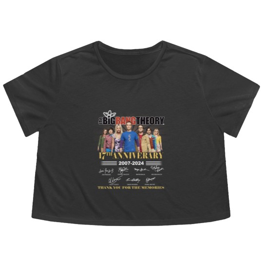 Discover The Big Bang Theory Flowy Cropped Tees | The Big Bang Anniversary Flowy Cropped Tees