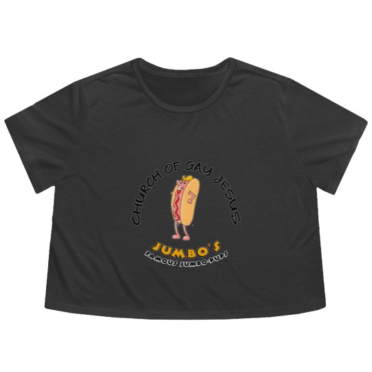 Discover Church Of Gay Jesus Shameless Flowy Cropped Tees