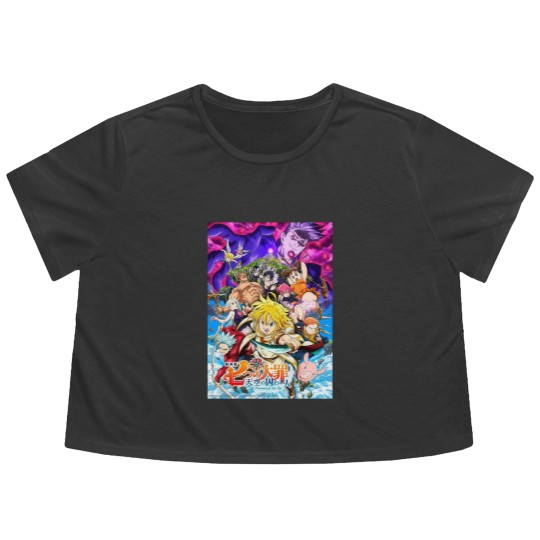 Discover Seven Deadly Sin Cover Flowy Cropped Tees
