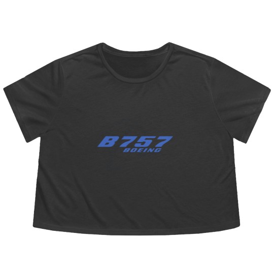 Discover Boeing 757 Cap Flowy Cropped Tees