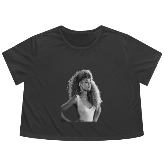 Discover Whitney Houston Flowy Cropped Tees