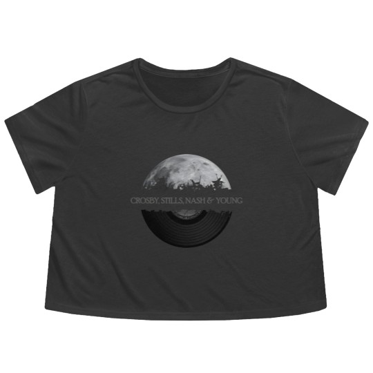 Discover Crosby, Stills, Nash Young moon - Crosby Stills Nash Young Moon - Flowy Cropped Tees