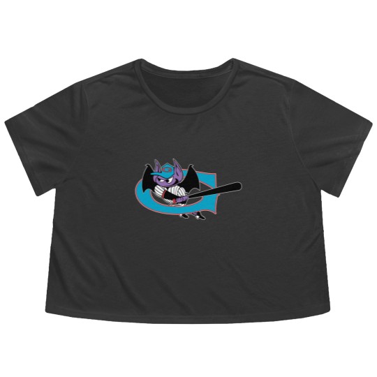 Discover Game of Greensboro Bats Baseball Flowy Cropped Tees