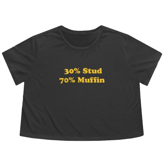 Discover 30 Stud 70 Muffin Flowy Cropped Tees