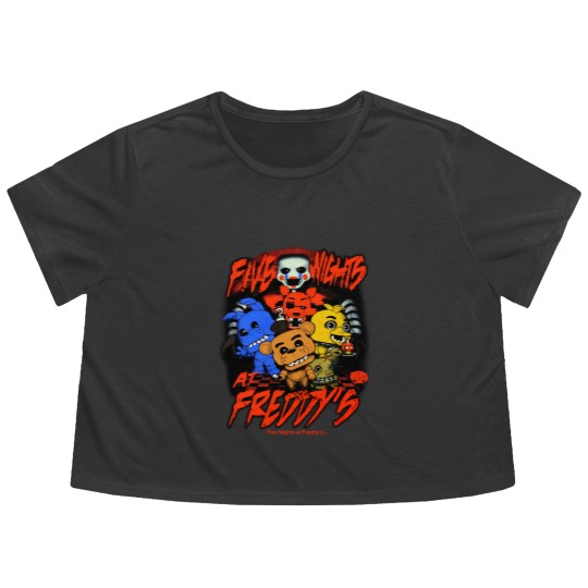 Discover Five Nights at Freddy's Freddy & Friends Funko Pop Flowy Cropped Tees