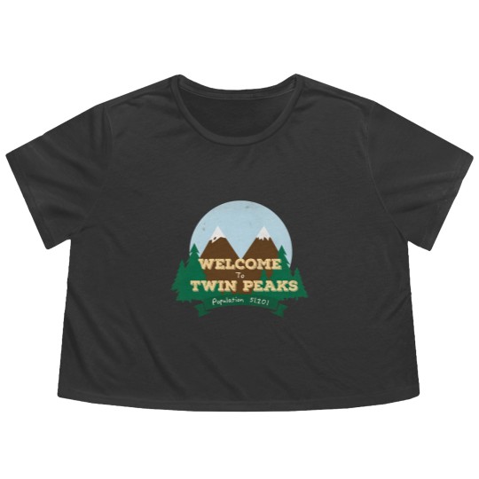 Discover Welcome To Twin Peaks Flowy Cropped Tees