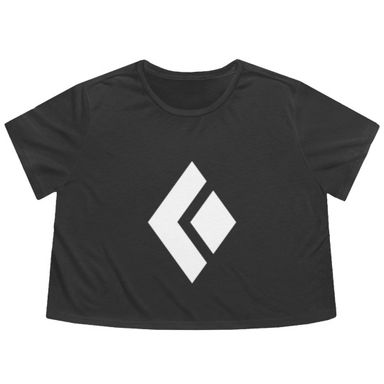 Discover Outdoor Adventure-Black Diamond Logo Flowy Cropped Tees