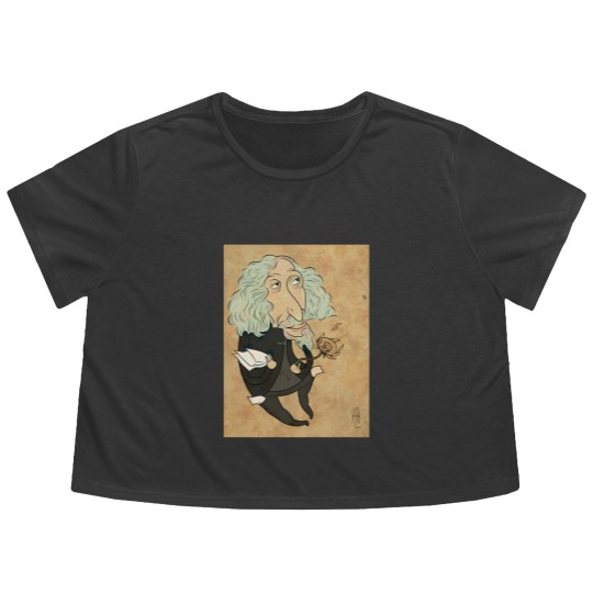 Discover El Caballero de Paris, Heyder Luis Reyes, Backroom Art Flowy Cropped Tees