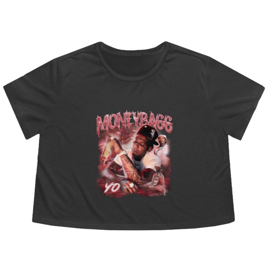 Discover Moneybagg Yo Rap Flowy Cropped Tees, Rapper Bootleg Vintage 90s Y2K Style