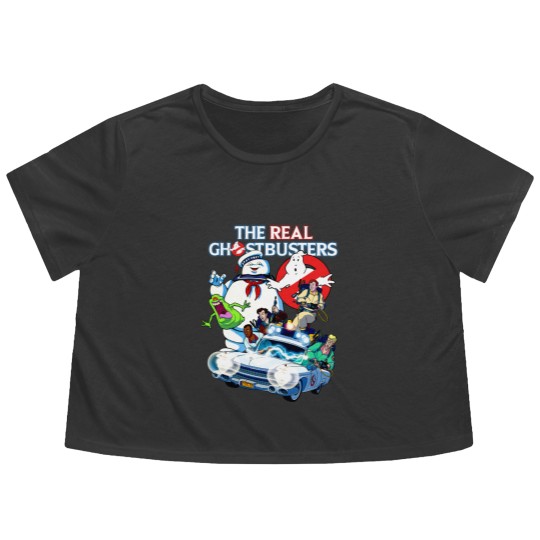 Discover Ghostbusters 80s Vintage Flowy Cropped Tees, Ghostbusters Flowy Cropped Tees