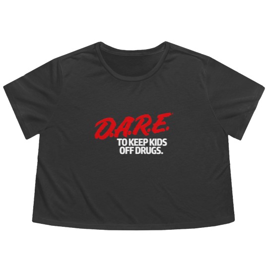 Discover Dare  - DARE Dare Vintage 90s Logo Flowy Cropped Tees