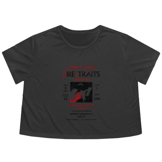Discover Dire Straits Vintage Concert chandler Flowy Cropped Tees