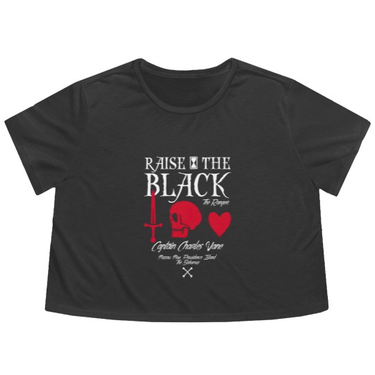 Discover Black Sails Charles Vane Raise The Black Flowy Cropped Tees