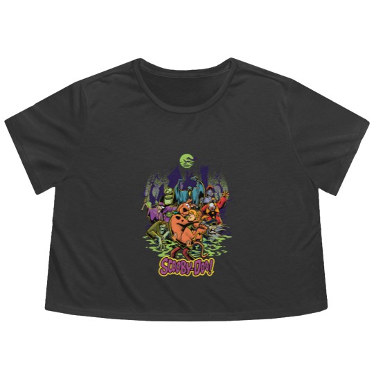 Discover Scooby Do  and Shaggy Chased Flowy Cropped Tees