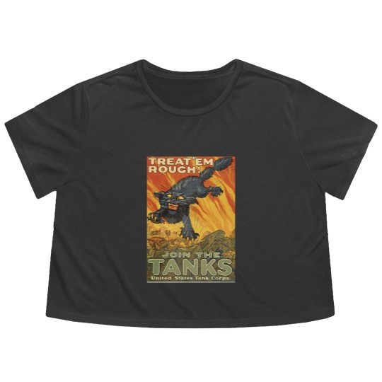 Discover WW1 Propaganda - US Military Vintage Flowy Cropped Tees