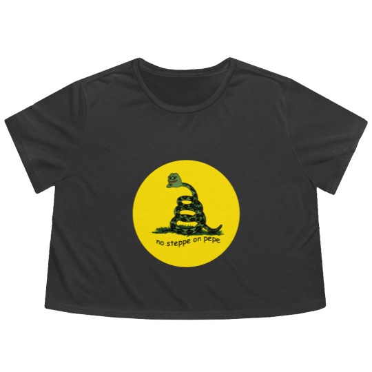 Discover No steppe on Pepe No step on snek memes HD HIGH QUALITY ONLINE STORE Flowy Cropped Tees